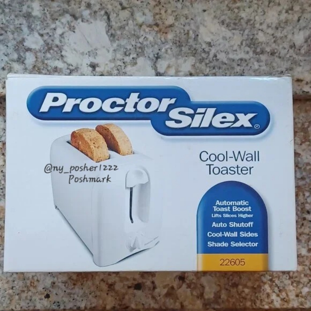 *𝓥𝓲𝓷𝓽𝓪𝓰𝓮 Proctor-Silex White Cool-Wall Toaster - Picture 5 of 7